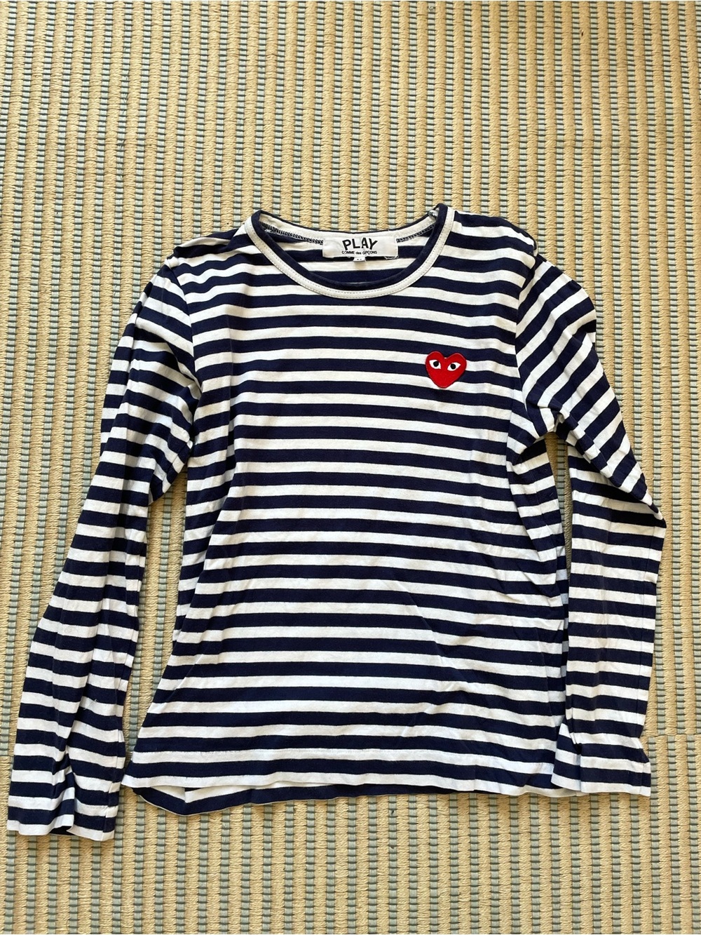 Navy striped CDG shirt